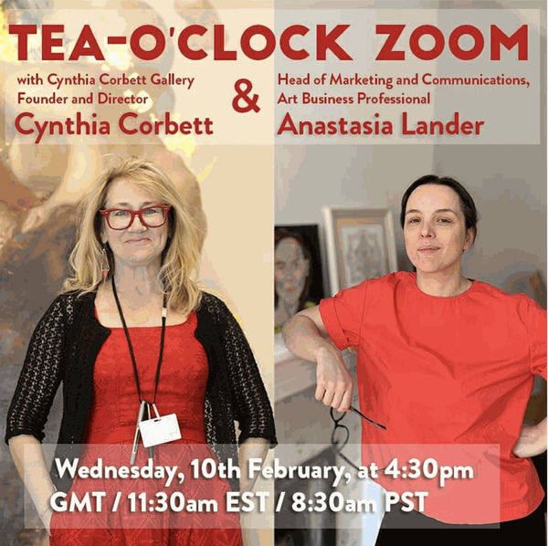 Replay: Art Market Tea O'Clock Zoom | Cynthia Corbett In Conversation With Anastasia Lander