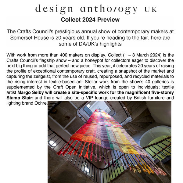 Design Anthology UK, Collect 2024 Preview | Margo Selby