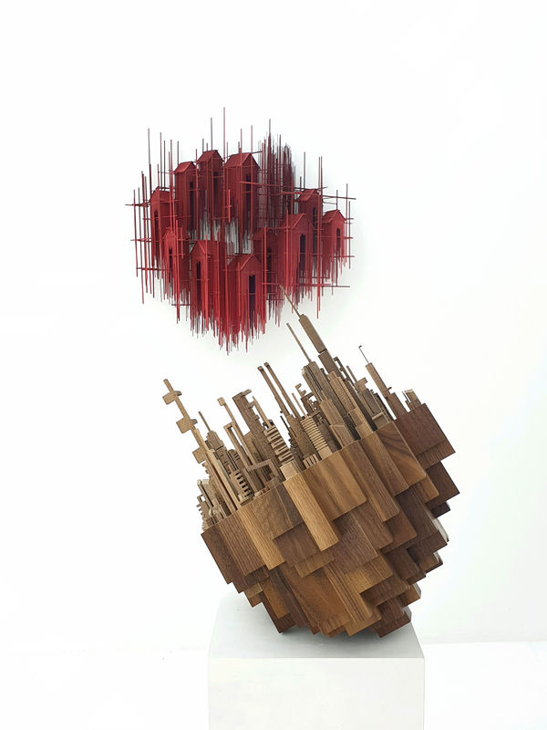 "Vis a vis" view from the show, art by James Mc Nabb & David Moreno