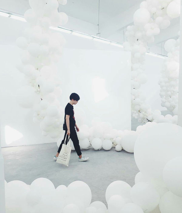 View from Charles Petillon's exhibition at Magda Danysz Gallery in Shanghai