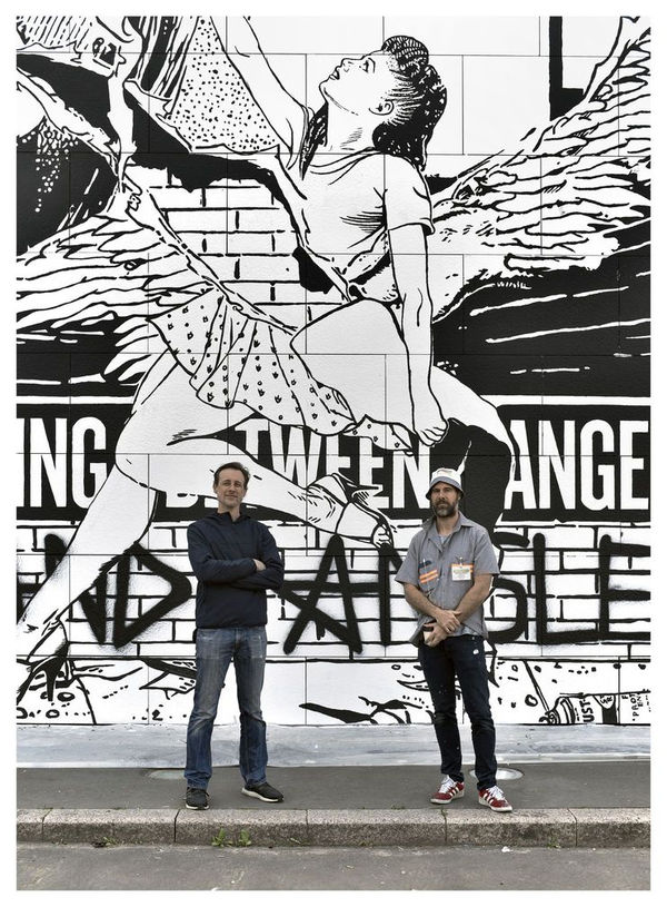 View from the studio (preparation of the "Meet me halfway" solo show in Paris)