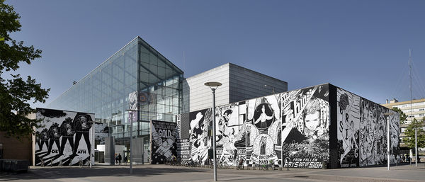 Faile, From the air we share, mural at the Museum of Modern and Contemporart Art in Strasbourg, 2018