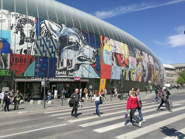 Faile, Strasbourg Central train station, 2018