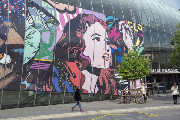 Faile, Strasbourg Central train station, 2018