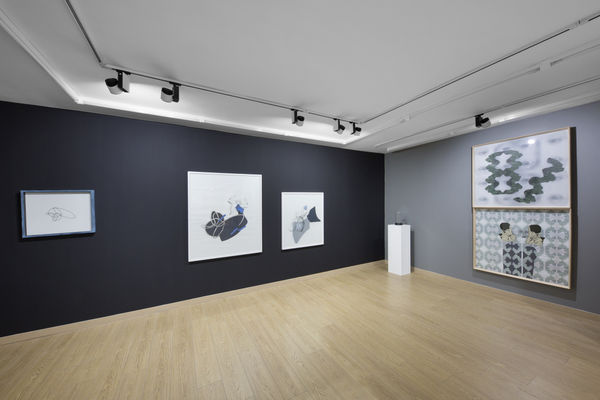 Installation View of Un Écho - 13:13 a solo presentation of works by Bahareh Navabi.