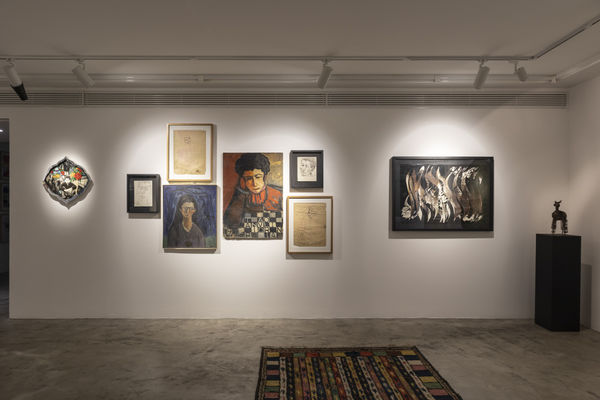 Installation View of Virus of Collecting a solo presentation of works by Parviz Tanavoli.