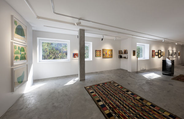 Installation View of Virus of Collecting a solo presentation of works by Parviz Tanavoli.