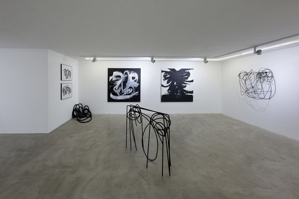 Installation View of Solitude a solo presentation of works by Yashar Salahi.