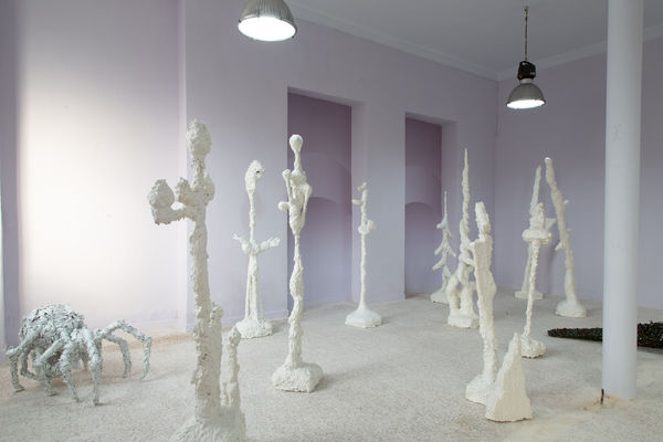 Installation View of The Dinosaur Lost her Bearings a group presentation of works.