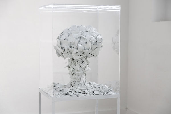 Installation View of The Dinosaur Lost her Bearings a group presentation of works.