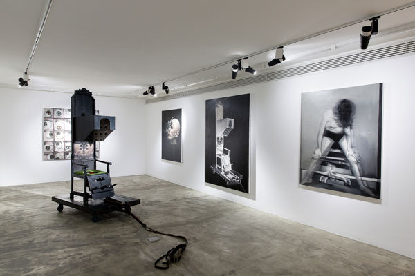 Installation View of Incomplete Dream a solo presentation of works by Naser Bakhshi.