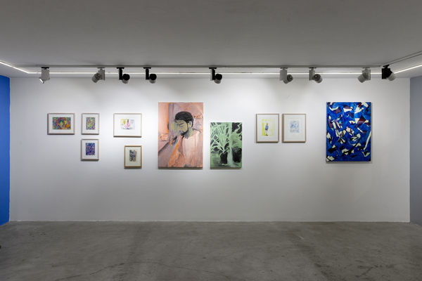 Installation View of The Joy of Painting a group presentation of works.
