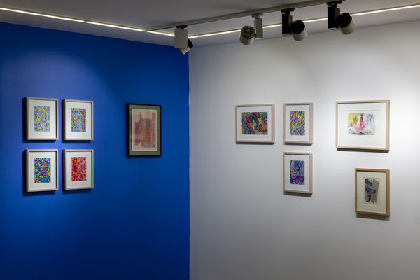 Installation View of The Joy of Painting a group presentation of works.