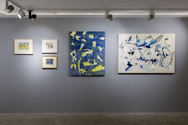 Installation View of The Joy of Painting a group presentation of works.