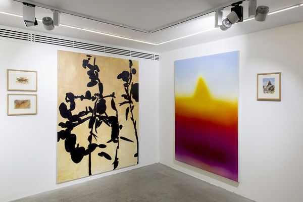 Installation View of The Joy of Painting a group presentation of works.