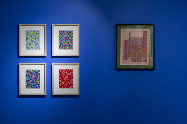 Installation View of The Joy of Painting a group presentation of works.