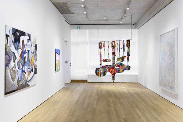Installation View of Soft Edge of the Blade at Frieze No.9 Cork Street.