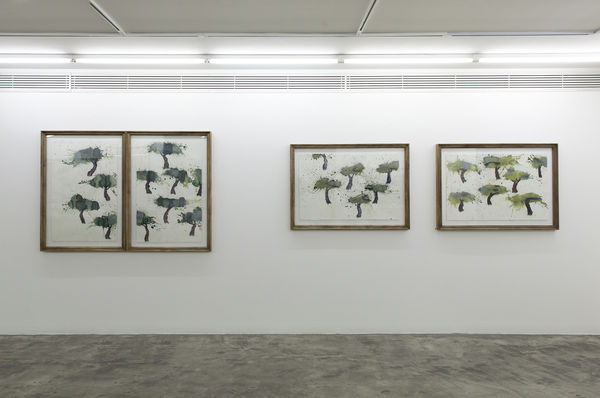 Installation View of Recent Works in Times of Quarantine a solo presentation of works by Fereydoun Ave.