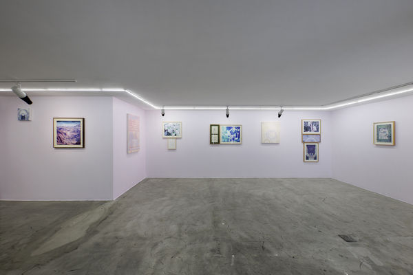 Installation view of Sugar in the Basement a solo exhibition of works by Sina Ghadaksaz.