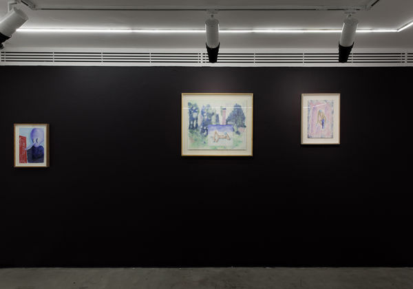 Installation view of Sugar in the Basement a solo exhibition of works by Sina Ghadaksaz.