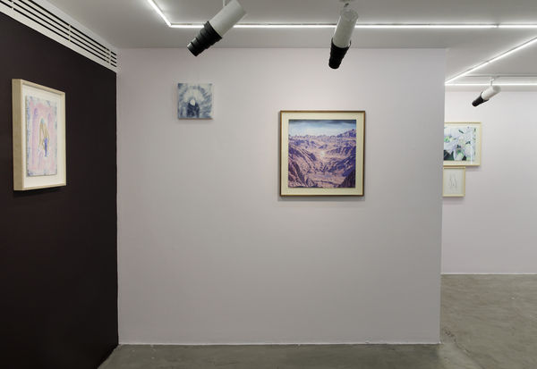 Installation view of Sugar in the Basement a solo exhibition of works by Sina Ghadaksaz.
