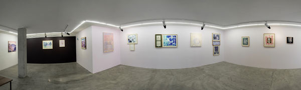 Installation view of Sugar in the Basement a solo exhibition of works by Sina Ghadaksaz.