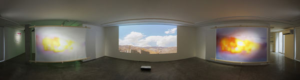 Installation view of It Comes Our Way a solo exhibition of works by Dorsa Basij.