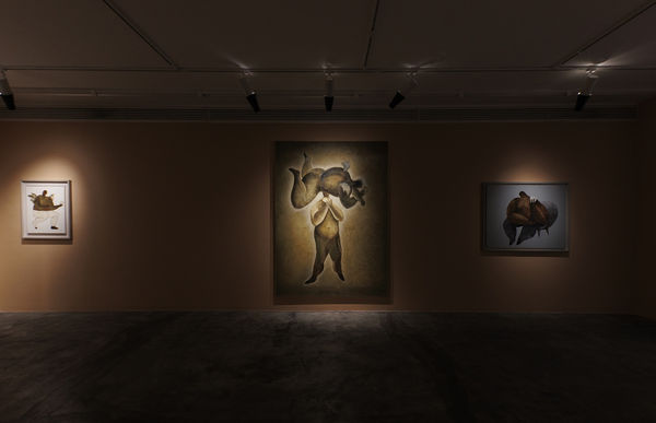 Installation view of Game a solo exhibition of works by Mohammad Hossein Maher.