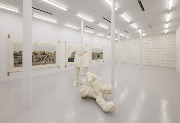 Installation View of O! Nassaji, The Hope of an Exhausted City , solo exhibition of works by Mohammad Kalantari at Parallel Circuit, 2023.