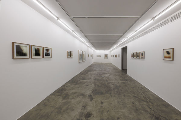 Installation view of The Syntax of Effeacement a solo exhibition of works by Mehran Mohajer.