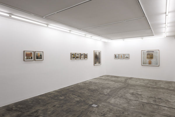 Installation view of The Syntax of Effeacement a solo exhibition of works by Mehran Mohajer.