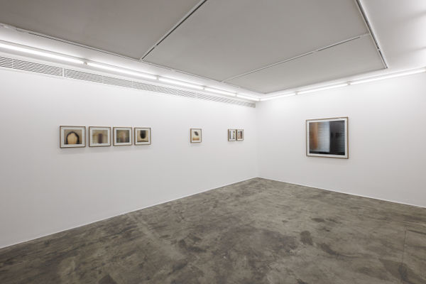 Installation view of The Syntax of Effeacement a solo exhibition of works by Mehran Mohajer.