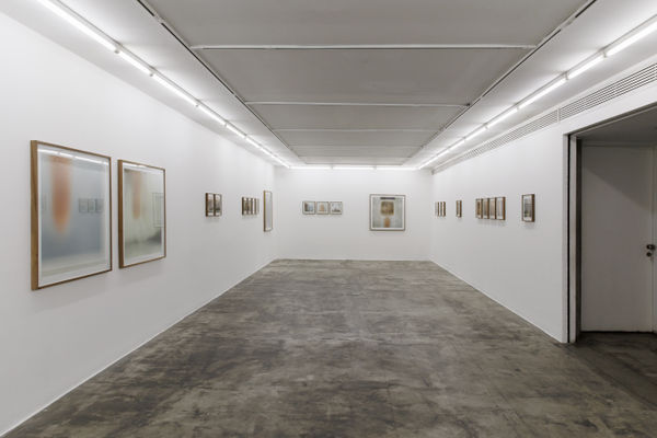 Installation view of The Syntax of Effeacement a solo exhibition of works by Mehran Mohajer.