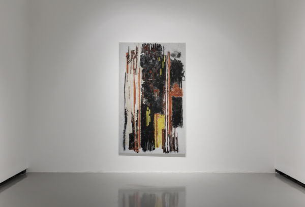 Installation view of Mohsen Vaziri Moghaddam>100 a solo show of works by Mohsen Vaziri Moghaddam.