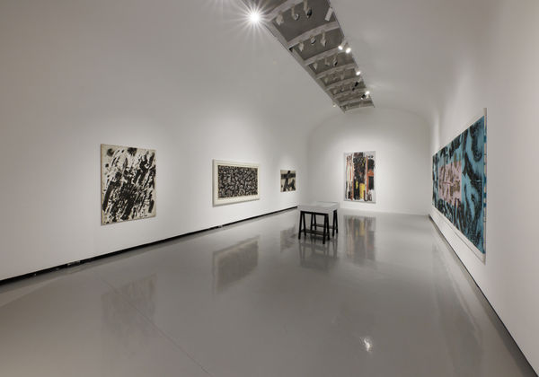 Installation view of Mohsen Vaziri Moghaddam>100 a solo show of works by Mohsen Vaziri Moghaddam.