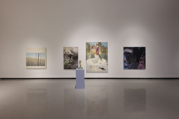 Installation view of "Landscape of the Minds" A group exhibition curated by Shahed Saffari of works by (Hadi Alijani) ,(Pooya arianpour),(Dorsa Asadi),Seroj Barseghian),(Mohsen Folladpour),(Omid Halaj),(Meghdad Lorpour),(Mohammad Hossein Maher),(Mehrdad Mohebali),(Elham Nafisi),(Asal Peyrovi),(Morteza Pourhosseini),(Ali Akbar Sadeghi),(Kolsum Salehi),(Nasim Shoja) .