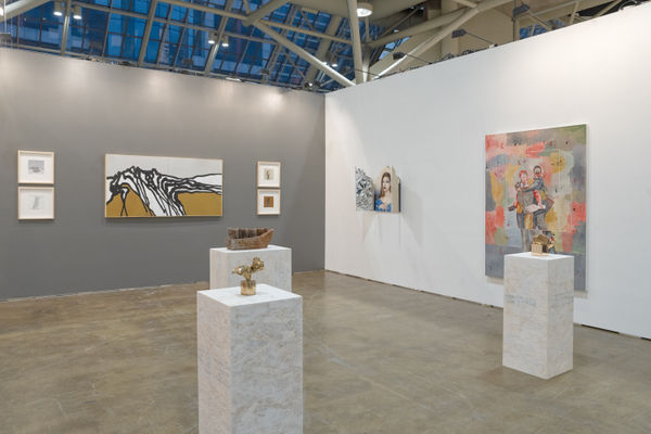 Installation View of Zaal's Booth At Art Toronto 2024.