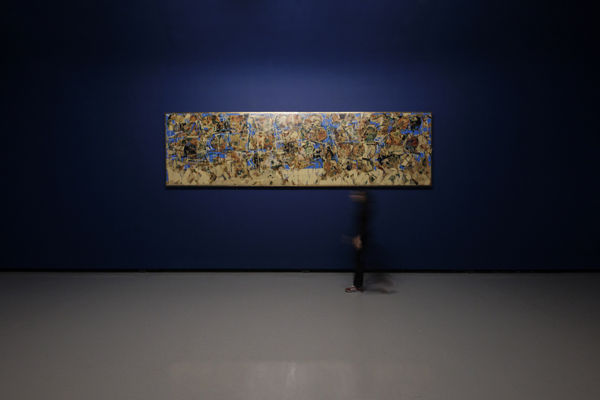 Installation view of The Great War a solo presentation of works by Shahriar Ahmadi.