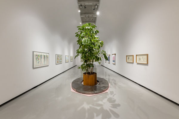 Installation view of Golden Sphere a group presentation of works +2 [Deh-Vanak].