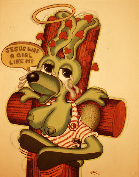 BUNNIES - A GROUP SHOW Barbara Zenner, Peter Saul, Dieter Roth, William Copley and Nayland Blake