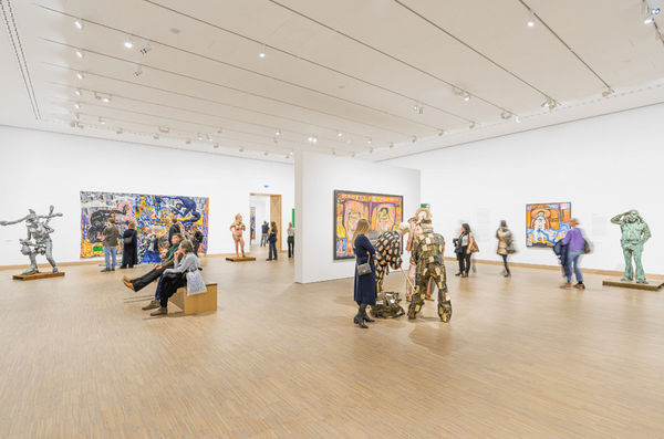Installation view, "The Beauty of Diversity" at Albertina Modern