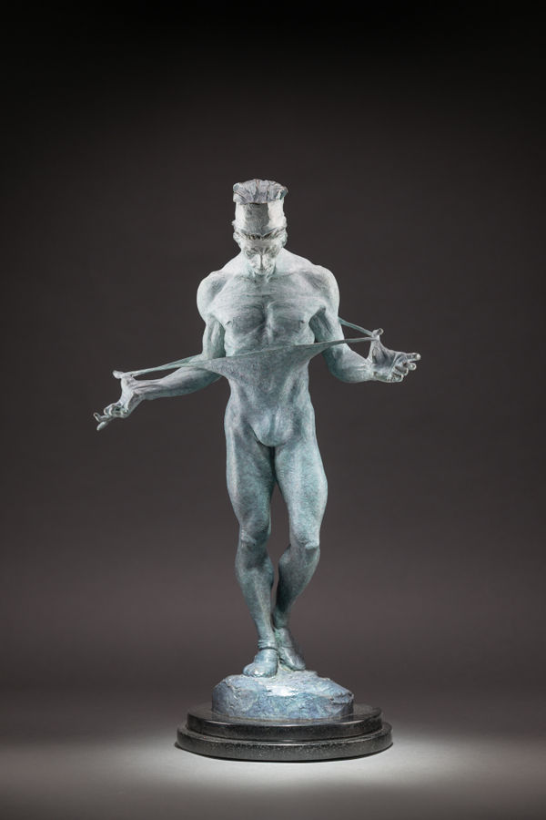 Nureyev Third Life, Blue Patina by Richard MacDonald