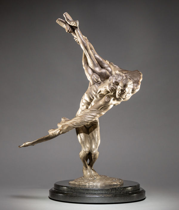 Doves, Third Life, Platinum, 2010 Richard MacDonald Bronze 26.5" x 16" x 17.25"