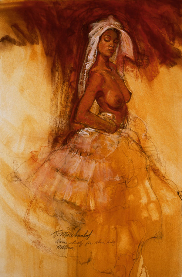 Battina's Ruffled Dress by Richard MacDonald