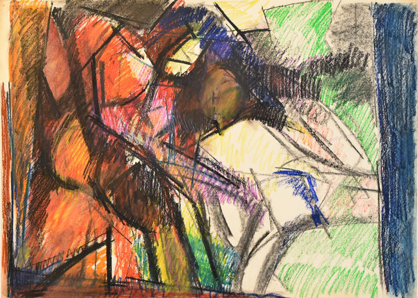 Lovers Study No. 9, c. 1970 Pastel on paper 55.9 x 76.2cm