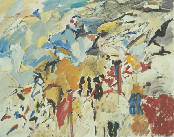 On the Shore, Brighton, 1974 Oil on canvas 102 x 128cm Private collection