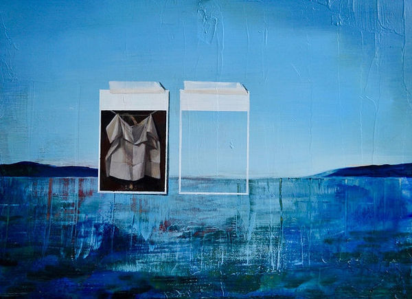 Mariana Trench, 2019, Oil on Board, 20" x 24"