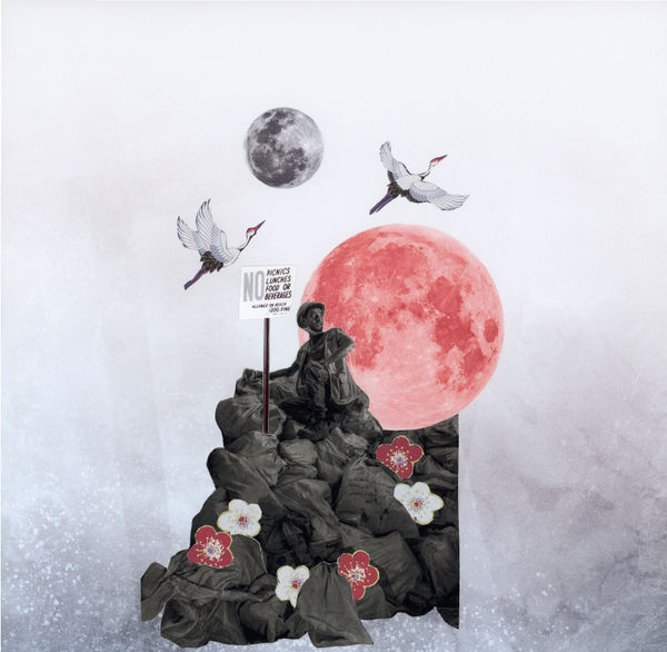 Six Day War, 2024, Photographs and acrylic on paper, 12 x 12"