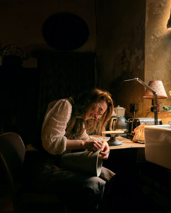 "Perfection doesn't interest me at all - I like to see my influence on the clay."