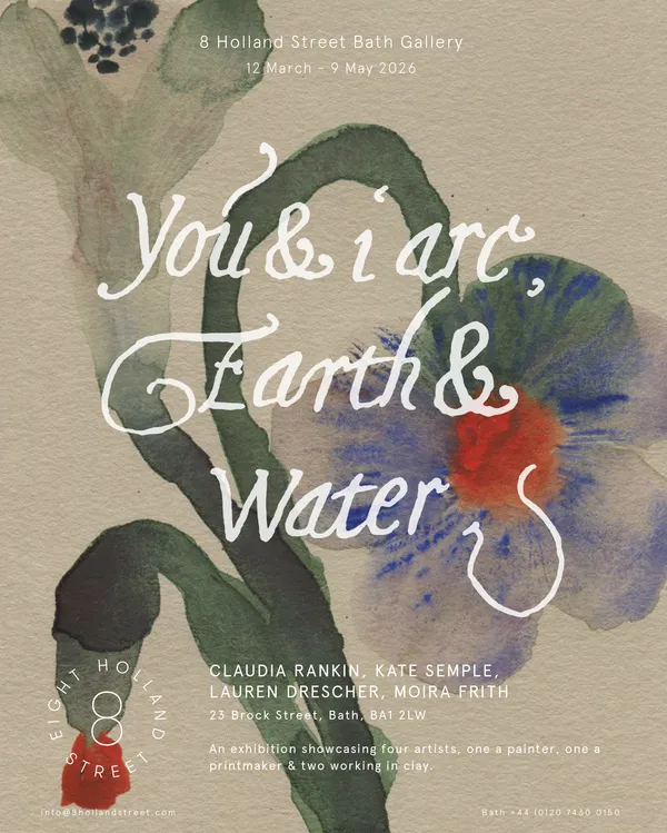 YOU & I ARE EARTH & WATER: CLAUDIA RANKIN, KATE SEMPLE, LAUREN DRESCHER, MOIRA FRITH, An upcoming group exhibition at...